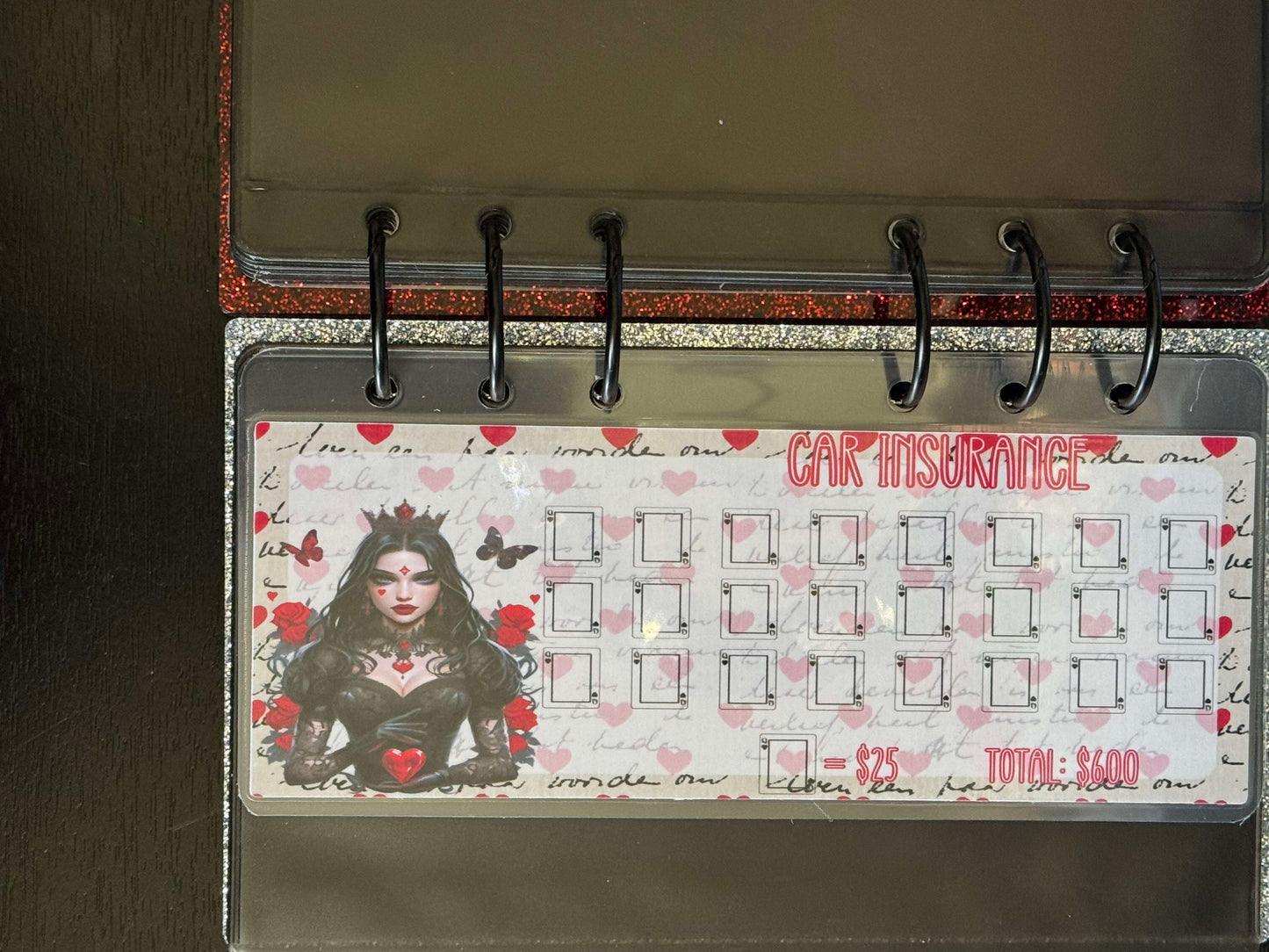 Queen of Hearts Acrylic Binder Bundle