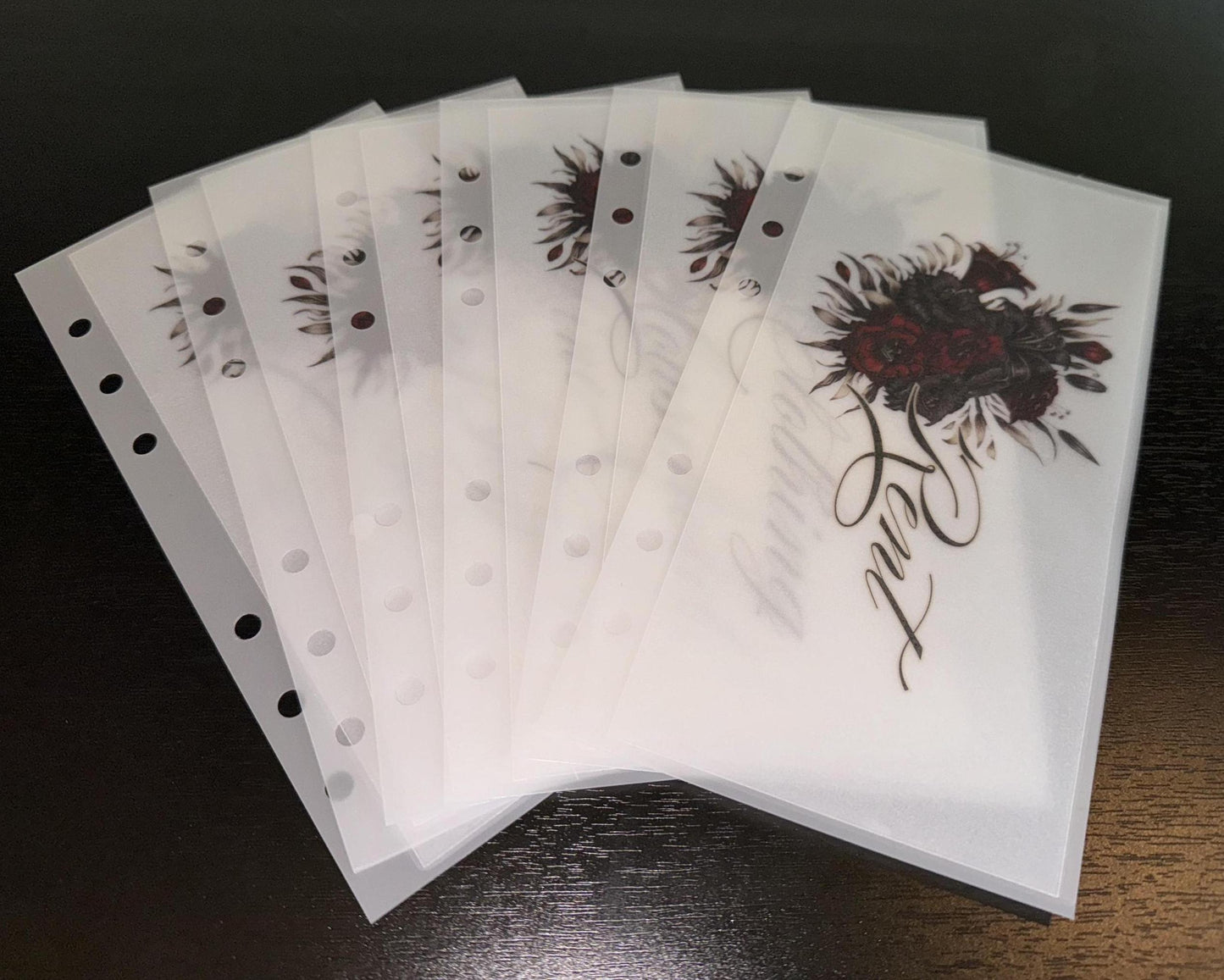 Dark Romance Simplistic Cash Envelopes