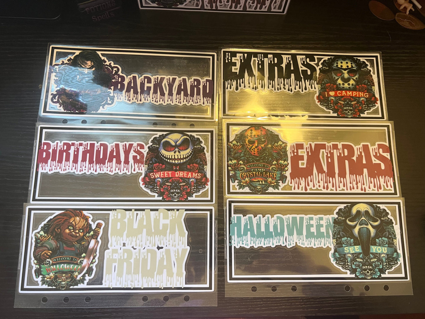 Horror PeekABoo Cash Envelopes