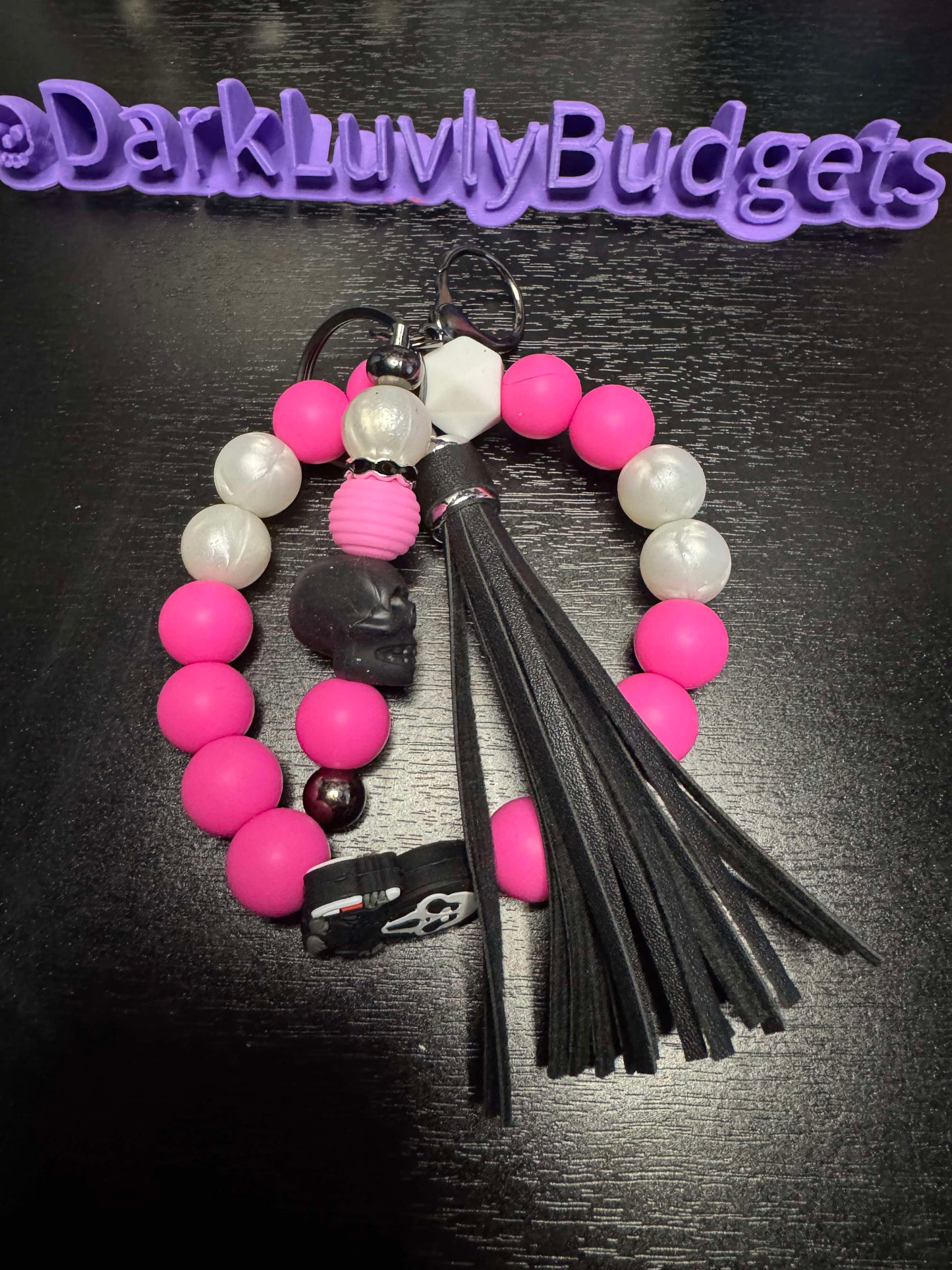 Beaded Wristlets with Wallet - Ghostface