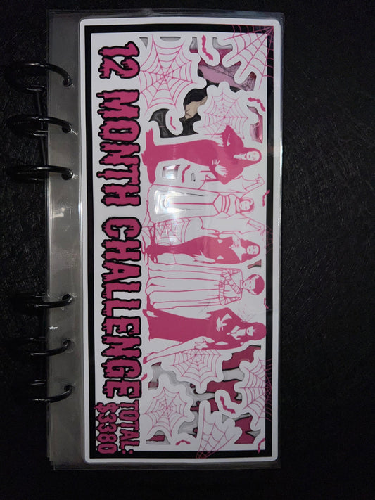 12 month Cash Stuffing Envelopes -  Queens of Horror Series -