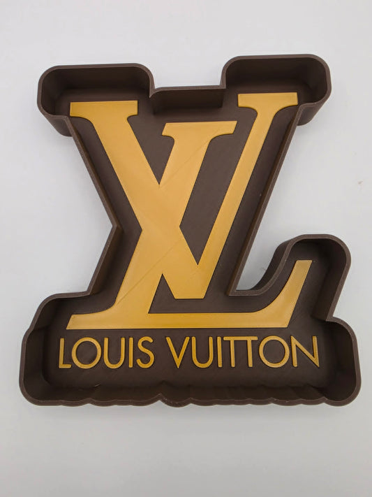Luxury-Inspired Designer Logo Catchall Tray