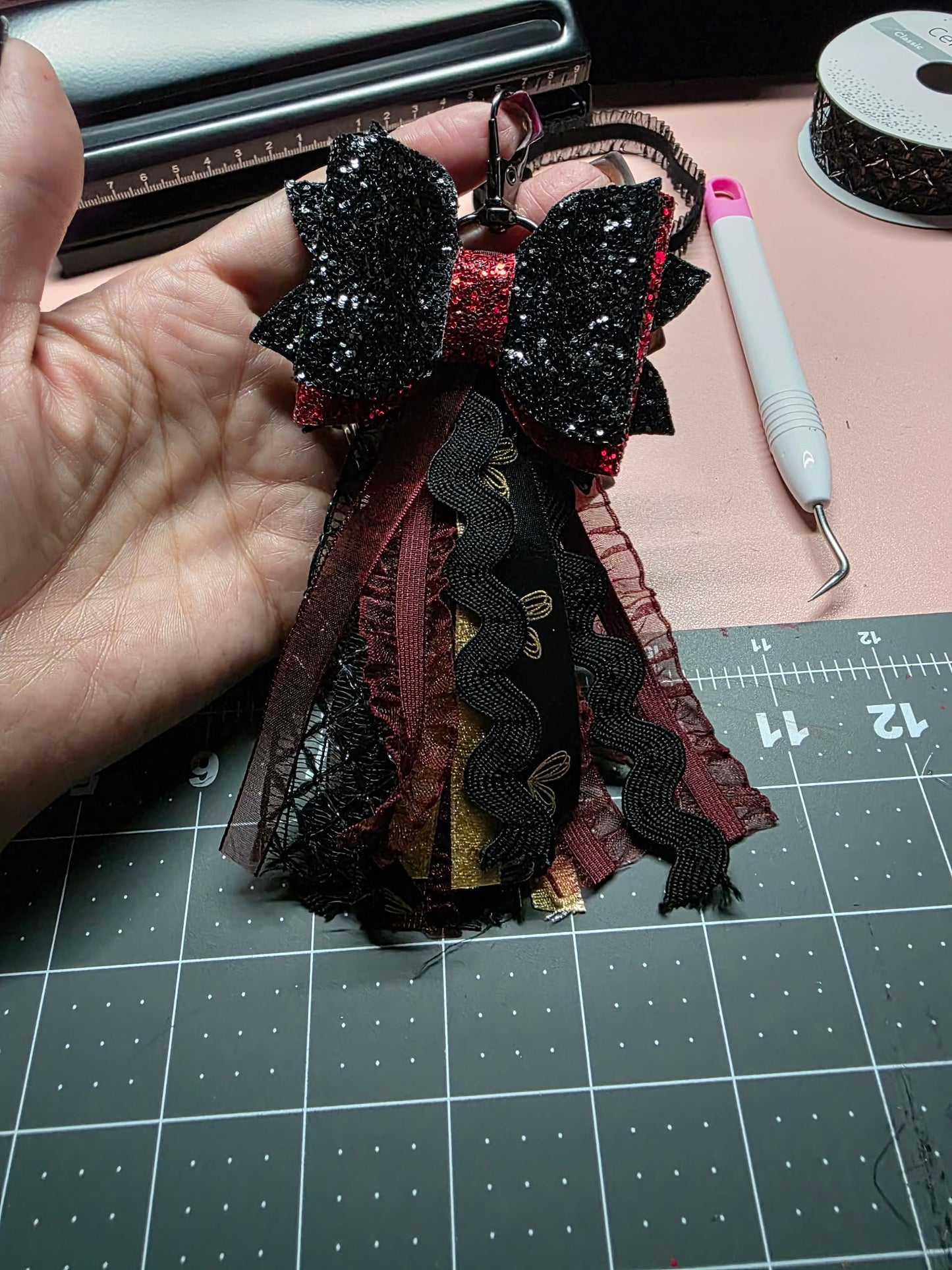 Tassel Bow Keychain