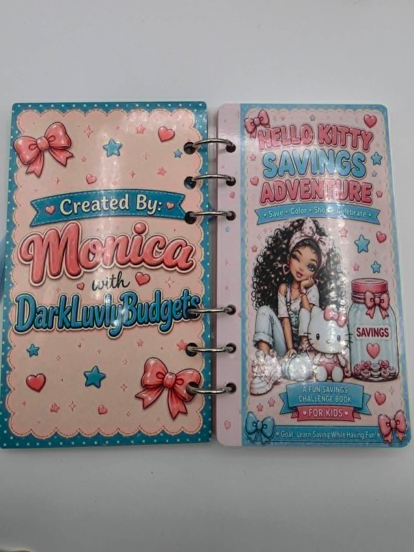 🌸💙 Hello Kitty Inspired Kids Savings Adventure Challenge Book 💙🌸
