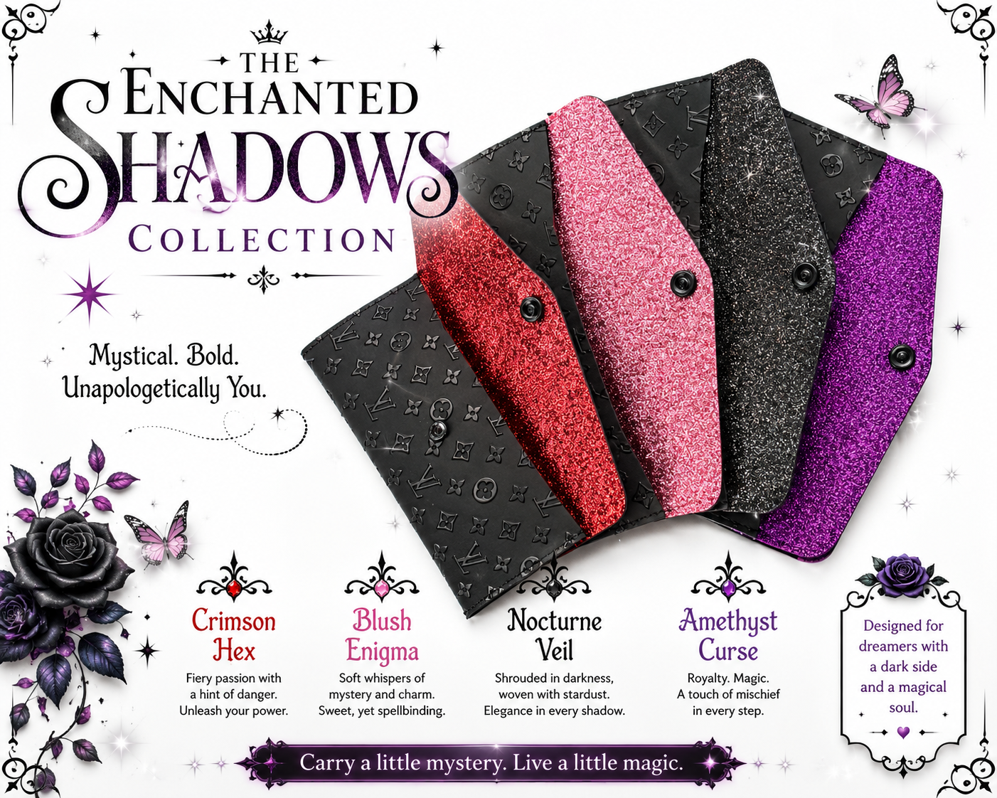 ✨ The Enchanted Shadows Collection – Enchanted Cash Wallets ✨
