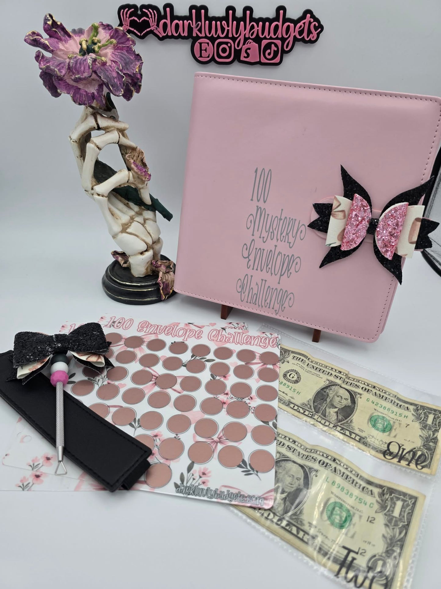 100 Envelope Mystery Scratcher Binder