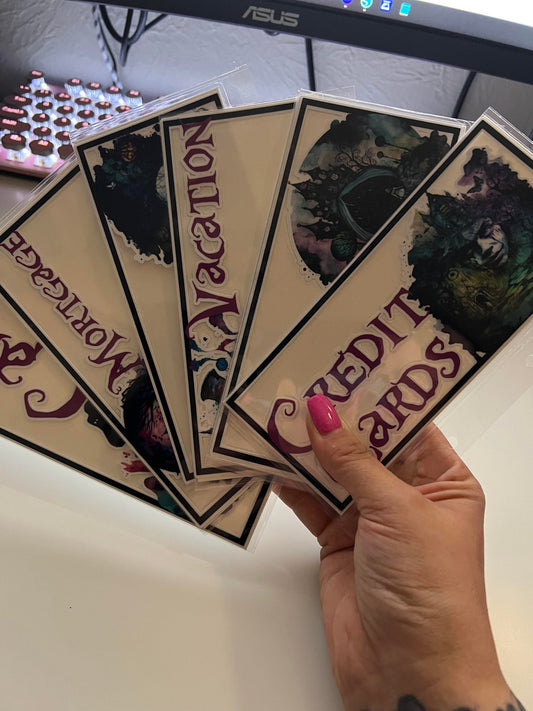 A6 Budget Binder Cash Envelopes - Dark Alice Series