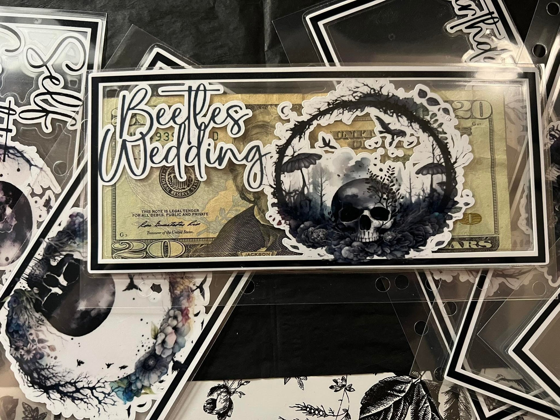 Skull PeekABoo Envelopes