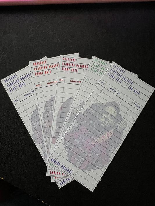 Cash envelope Inserts - Horror