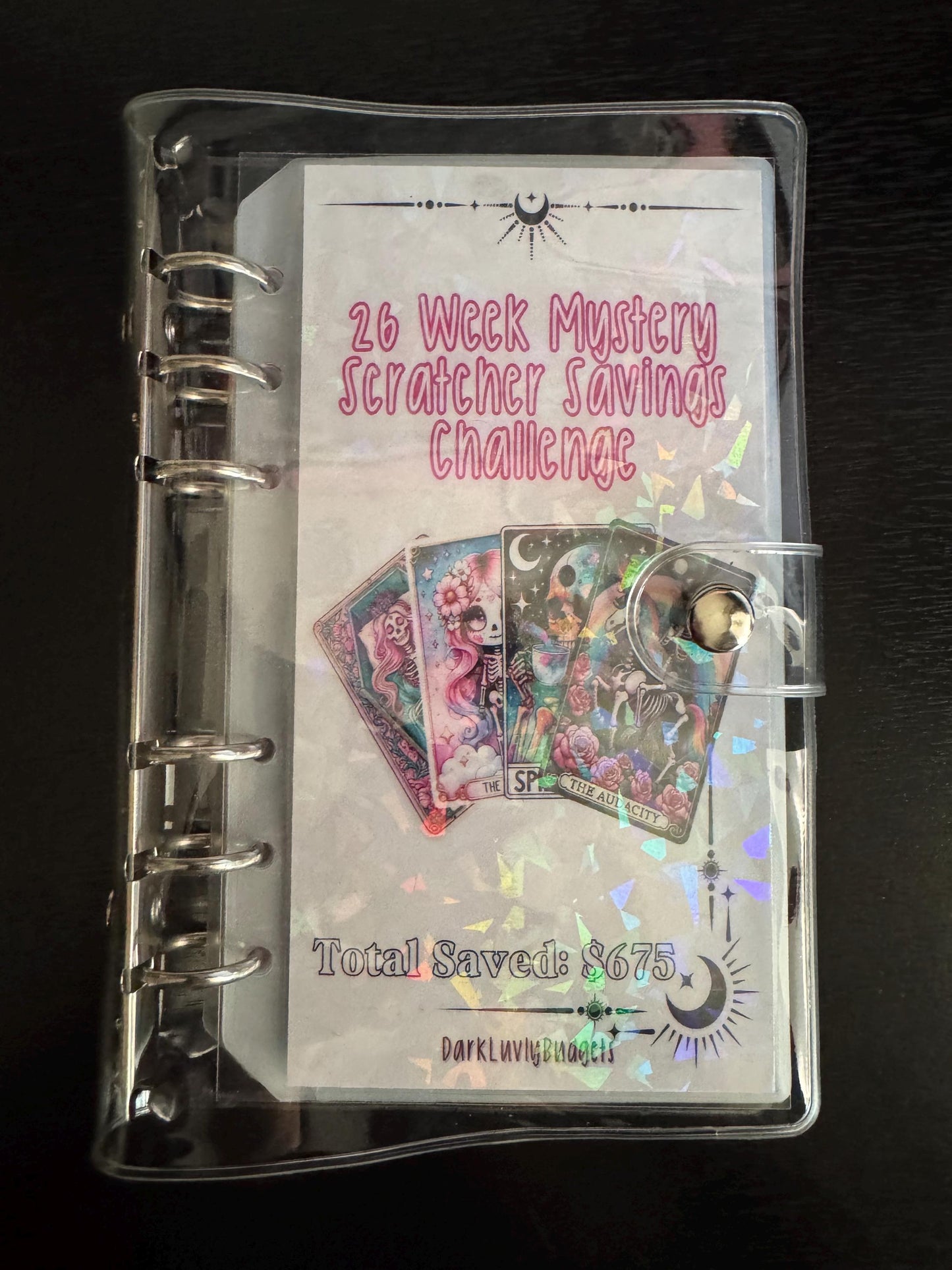 26 Week Mystery Scratcher Challenge Binder