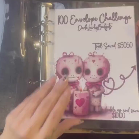 100 Envelope Challenge Binder - Voodoo Doll Series